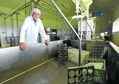 CHEESED OFF: Award-winning cheesemaker Barry Lillywhite is in limbo after he was told the Charles Sturt University cheese factory would be closing after 13 years. Picture: Les Smith
