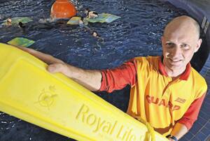 PROUD MENTOR: Oasis lifeguard supervisor Dave Bray is ecstatic with the conduct of two of his colleagues who saved a Wagga man from drowning on Monday night after pulling him unconscious from the wave pool. Picture: Oscar Colman