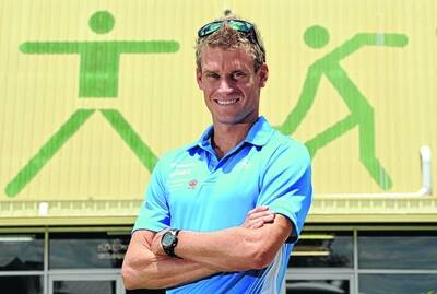 BOUND FOR LONDON: Relaxing at home in Wagga yesterday, triathlon star Brad Kahlefeldt was named as an early nomination for the Australian team to take on the London Olympics next year. Picture: Les Smith