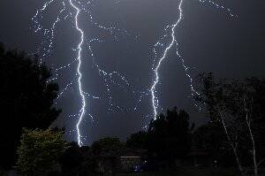 Advertiser photographer Michael Frogley captured this amazing photograph during last night's electrical storm.