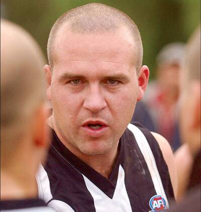 BIG SEASON AHEAD: Former Magpies coach Jason Brown will return to his best for the club in the Farrer League this season.