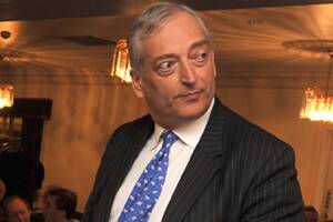 Lord Christopher Monckton climate sceptics gathering at the Country Comfort motel ballroom