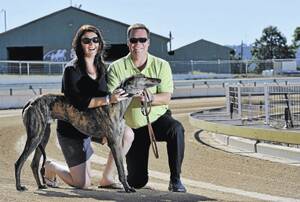 UNDERDOG: Trainers Laetitia Hand and Steven Wilson with Willy Wilso.