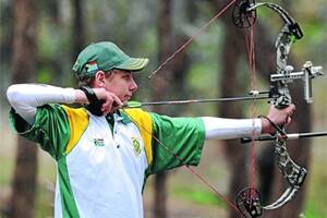 ON TARGET: South Africa's Anton Dreyer, 15, has a podium finish in his sight during the World Bowhunting Championships yesterday.