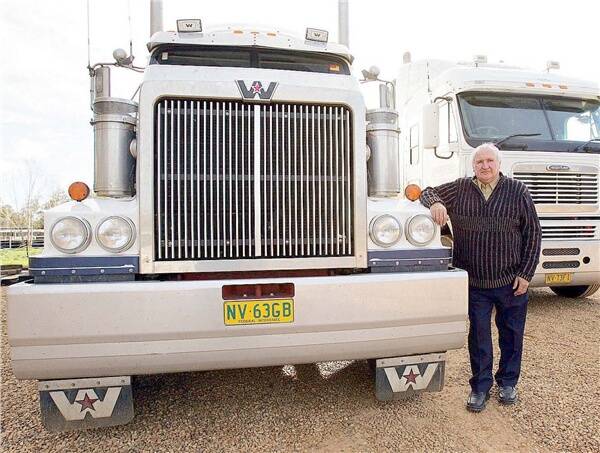 TAKING A STAND: Former driver and director of Wagga trucking company Simmo’s Express Freight Lynsley Simmonds will be one of the truck drivers taking part in a trucking campaign at Coolac for the next two weeks. Drivers are protesting against working conditions and soaring diesel prices.