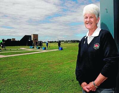 TOP CONTRIBUTION: Bega woman Lynne Teale reflects on her life membership award at the National Shooting Ground in Wagga yesterday. Pictures: Oscar Colman