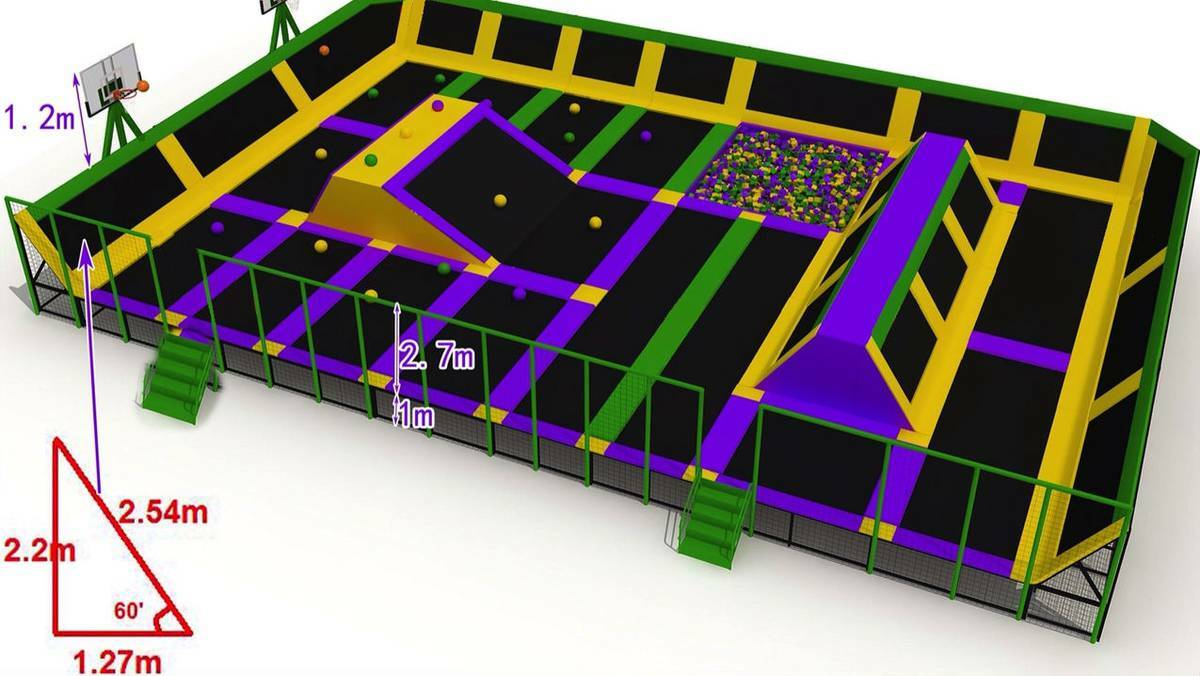 What the 10-tonne trampoline will look like once constructed in Wagga, southern NSW. Picture: Contributed