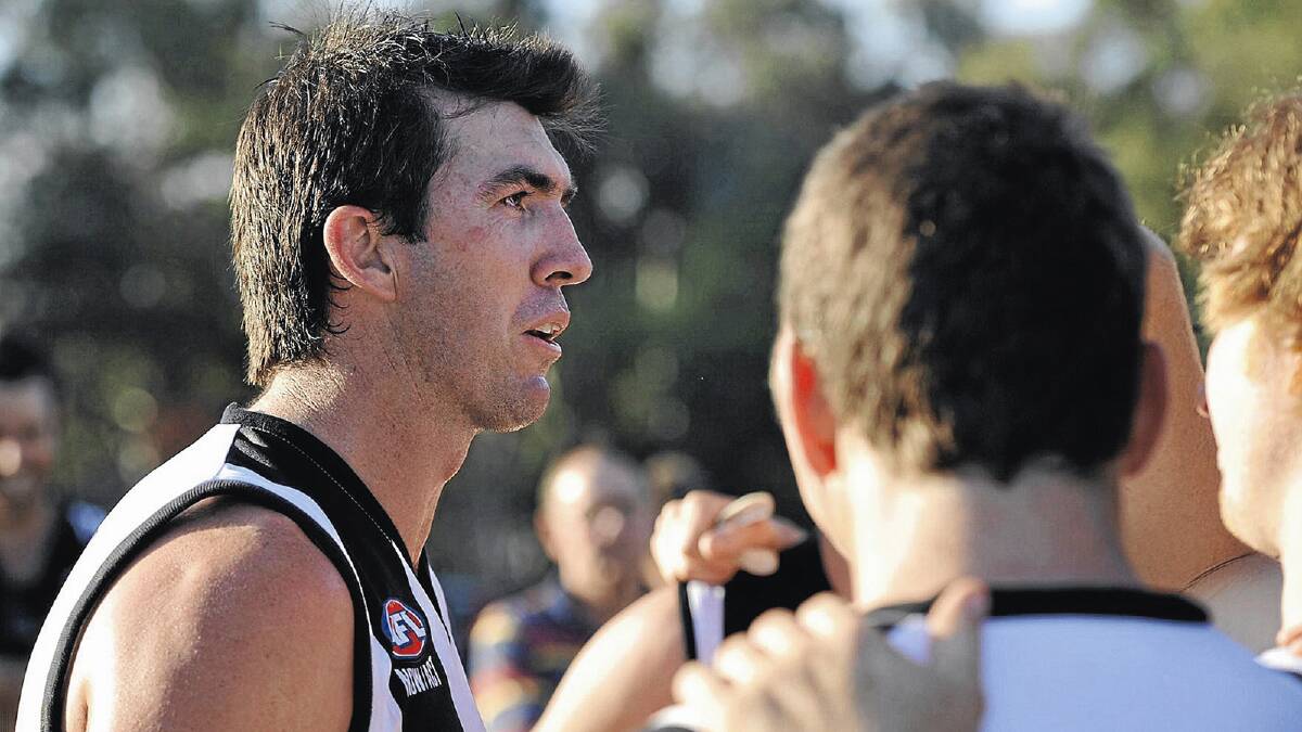 LOCKED IN: The Rock Yerong Creek coach Michael Mazzocchi has committed to leading the Magpies through a third Farrer League season next year. Picture: Les Smith