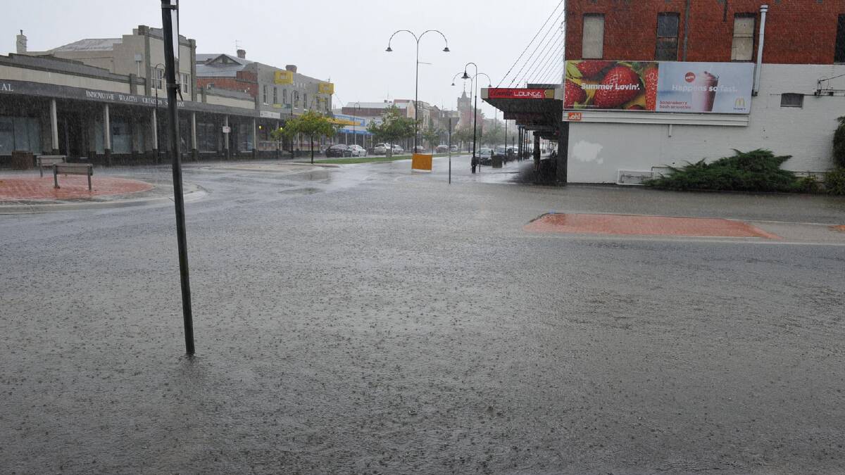 Fitzmaurice Street under water. Picture: Michael Frogley