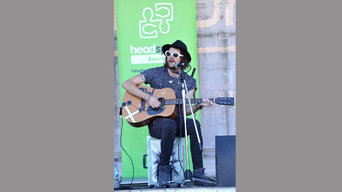 Headspace music festival for Youth Week. Musician Jules Valentine. Picture: Les Smith