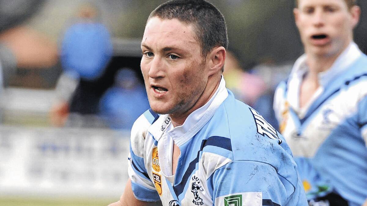 HOMECOMING: Former Tumut centre Matt Free is set to return to the Blues under new coach Eric Smith next season. Picture: Les Smith