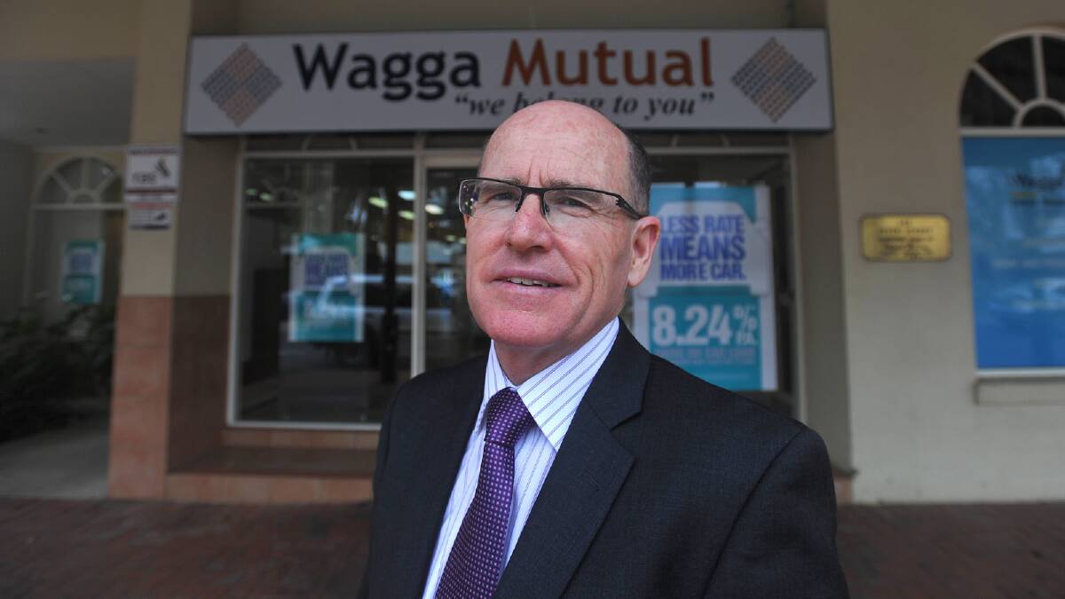 Community CPS Australia CEO Robert Keogh was in Wagga to discuss changes to the Wagga Mutual Credit Union, which is going to officially change into a bank. Picture: Addison Hamilton