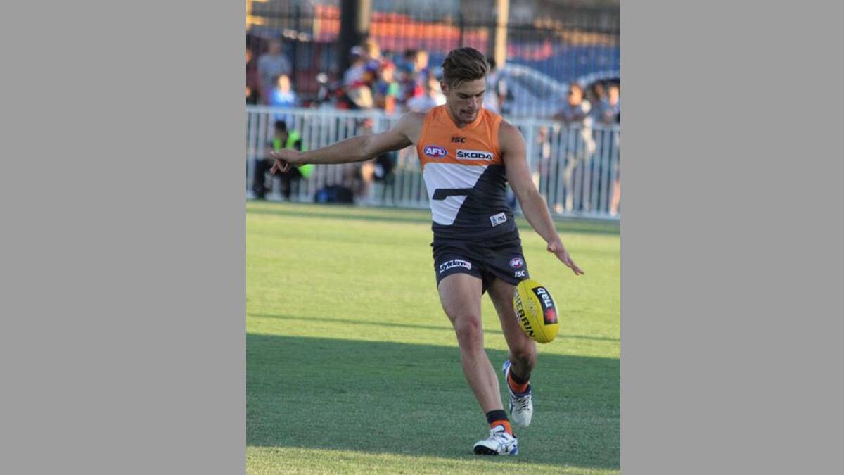 Stephen Cogniglio of GWS in attack. Picture: NMG Sports (@NMGSports) via Twitter
