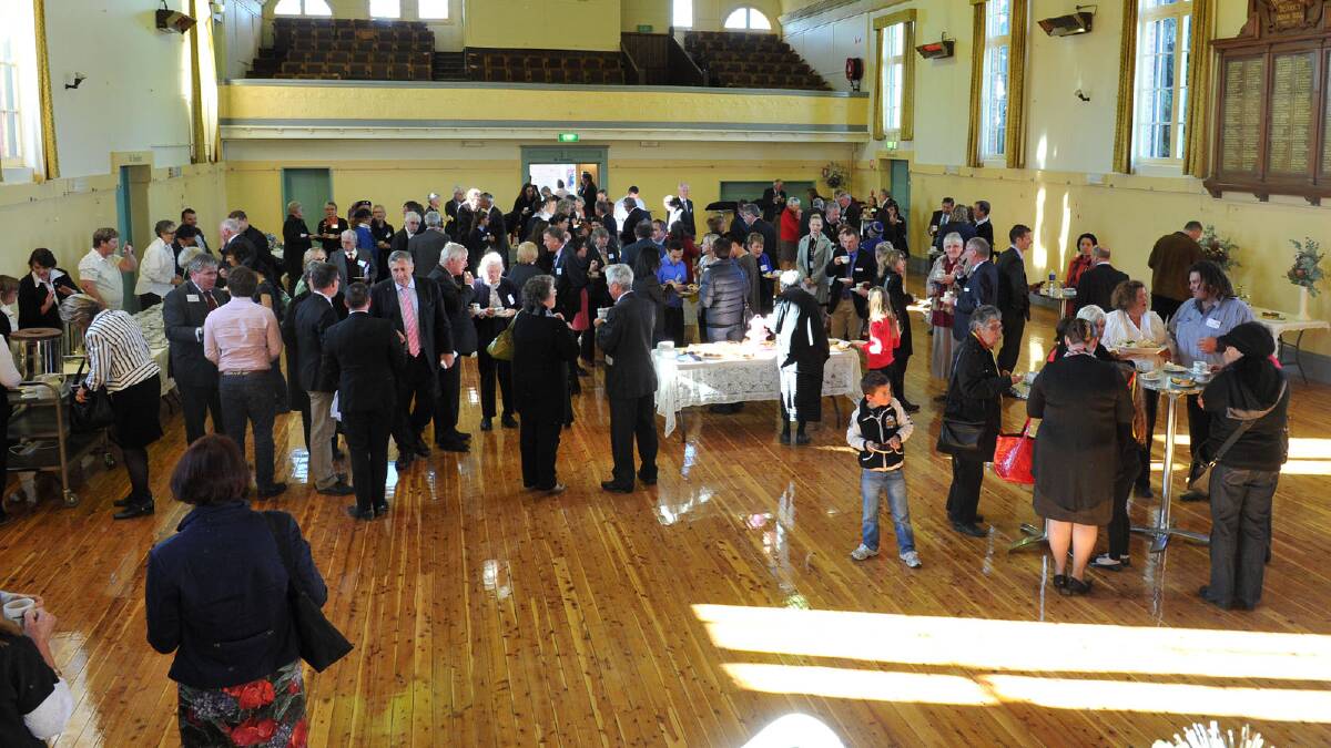 Council reception at the shire hall. Picture: Michael Frogley