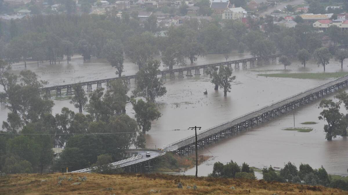 View from south Gundagai from the top of Luke Street. Picture: Oscar Colman