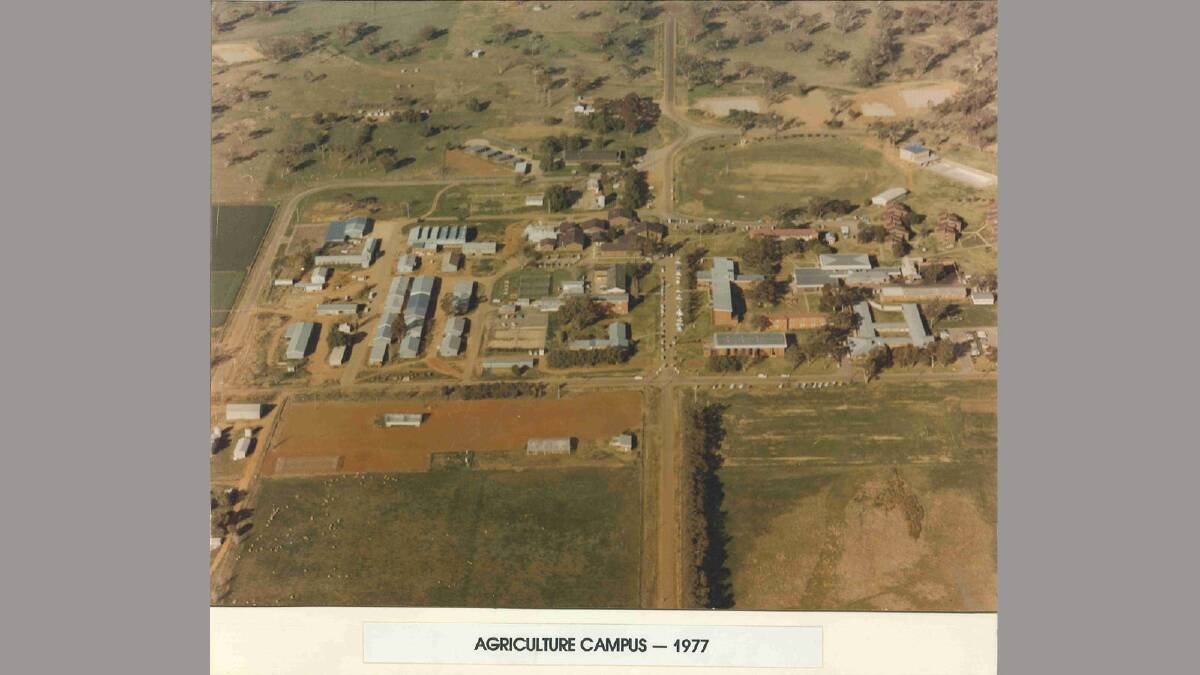 Wagga Agricultural College from the air. Picture: Regional Archives/Wagga and District Historical Society