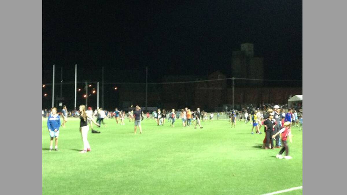 Residents get their chance to inspect Robertson Oval after tonight's game.