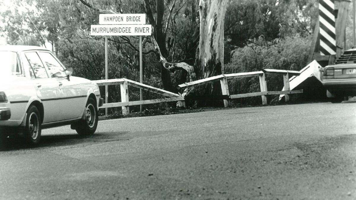 The Hampden Bridge was deemed unsafe to drive on and closed in 1995. Picture: Riverina Media Group