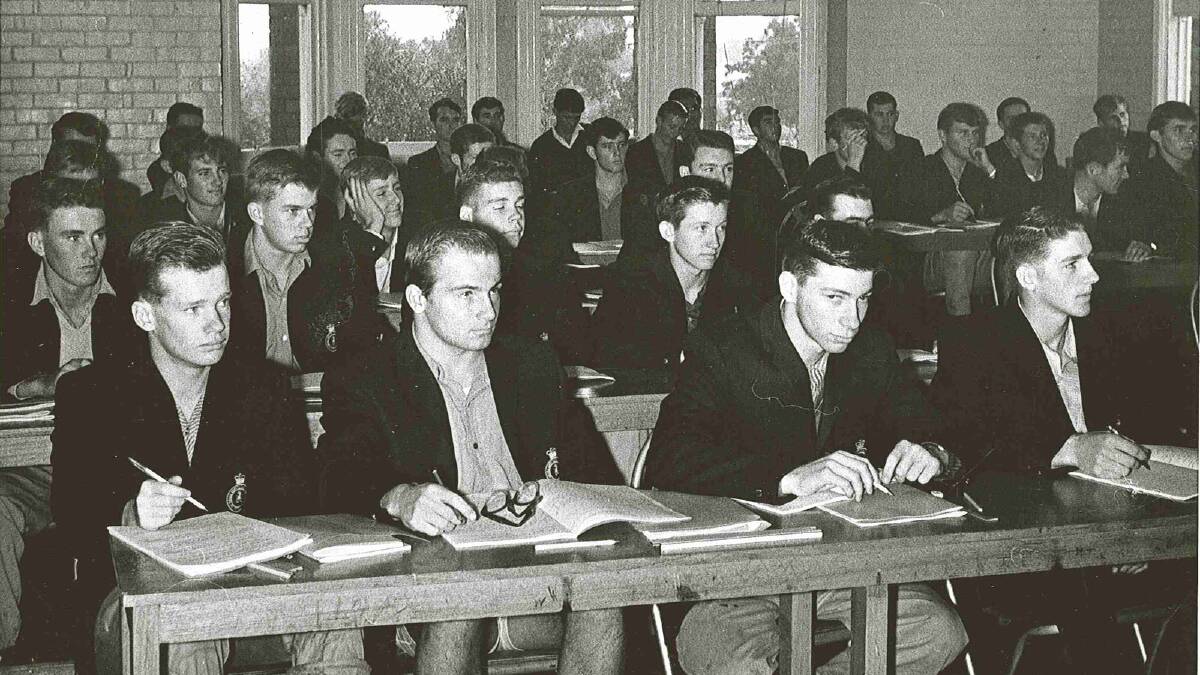 Students in their classroom. Picture: Regional Archives/Wagga and District Historical Society