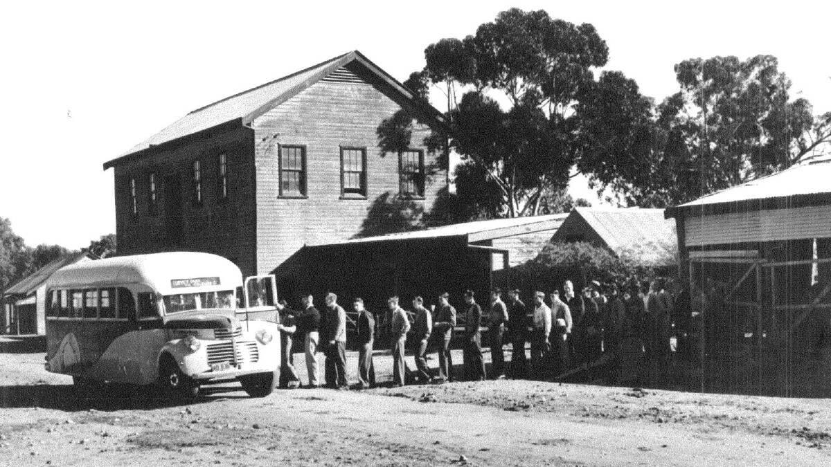 Students going to Tech College for woodwork 1949. Picture: Regional Archives/Wagga and District Historical Society