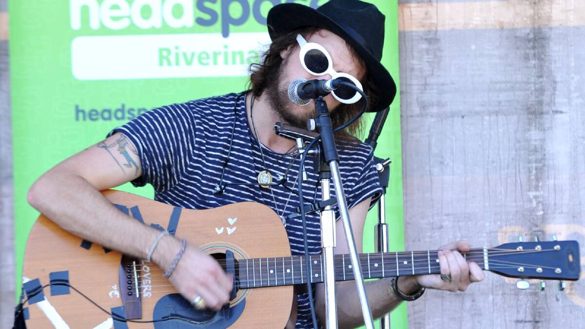 Headspace music festival for Youth Week. Musician Jules Valentine. Picture: Les Smith