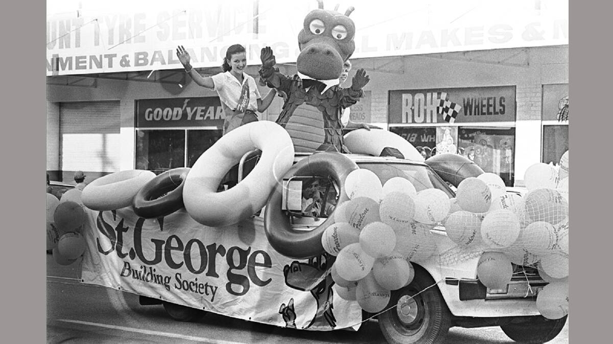 The St George Gumi in the 1983 parade. Picture: Regional Archives/Wagga and District Historical Society