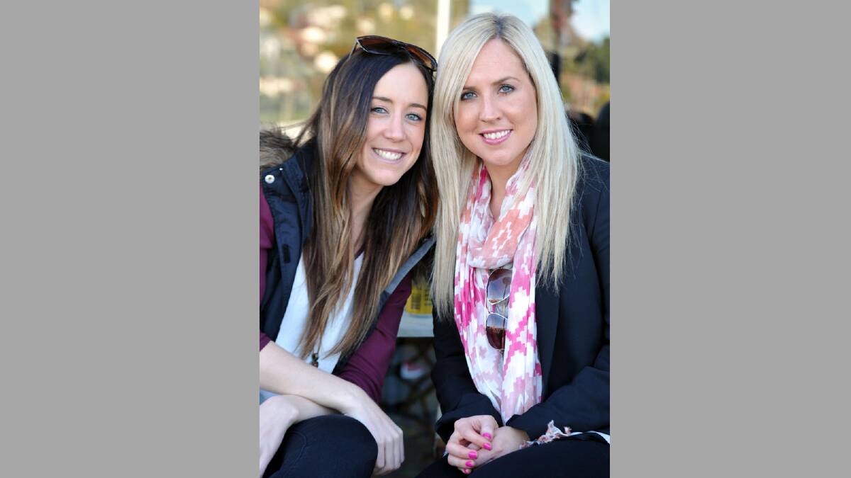 RFL. Griffith Swans v Wagga Tigers. Kellie Oehm and Briana Papworth were attending the Think Pink breast cancer awareness fundraiser at the Tigers' clubhouse. Picture: Les Smith