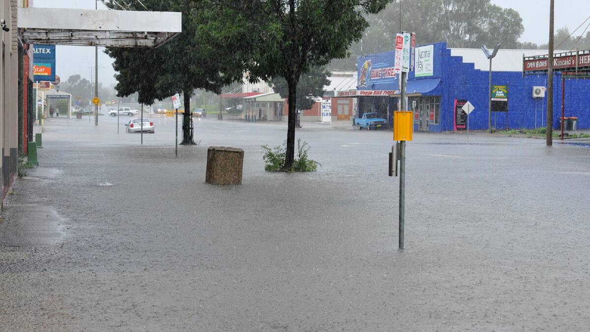 Fitzmaurice Street under water. Picture: Michael Frogley