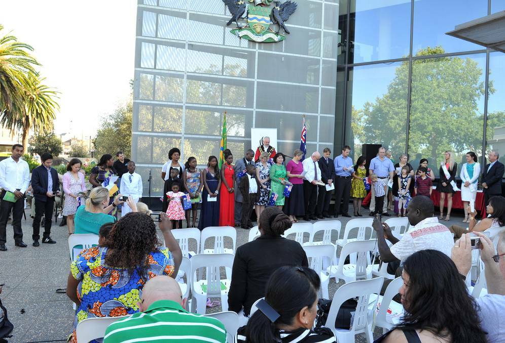 Wagga Australia Day breakfast and citizenship ceremony. Picture: Michael Frogley