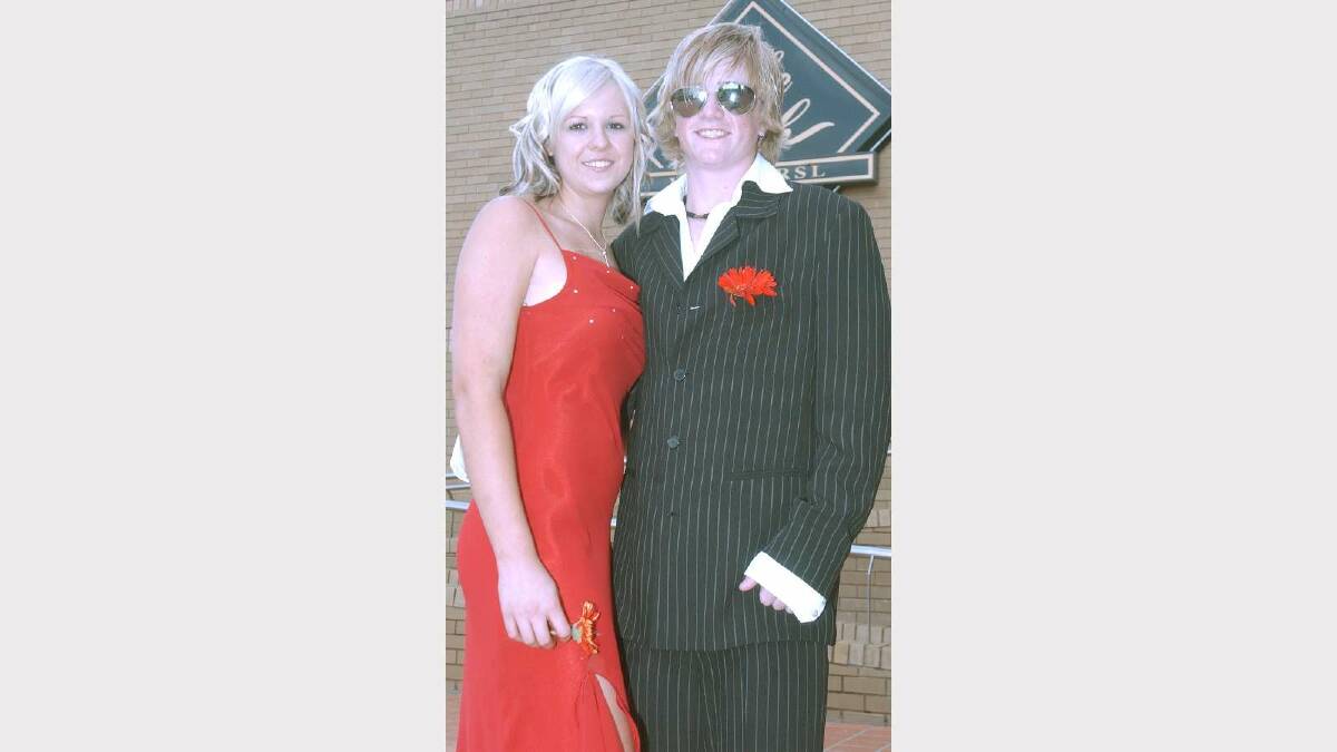 Jacinda Grayson and Carl Bowen at the Kooringal High School formal in 2004. Picture: Keith Wheeler