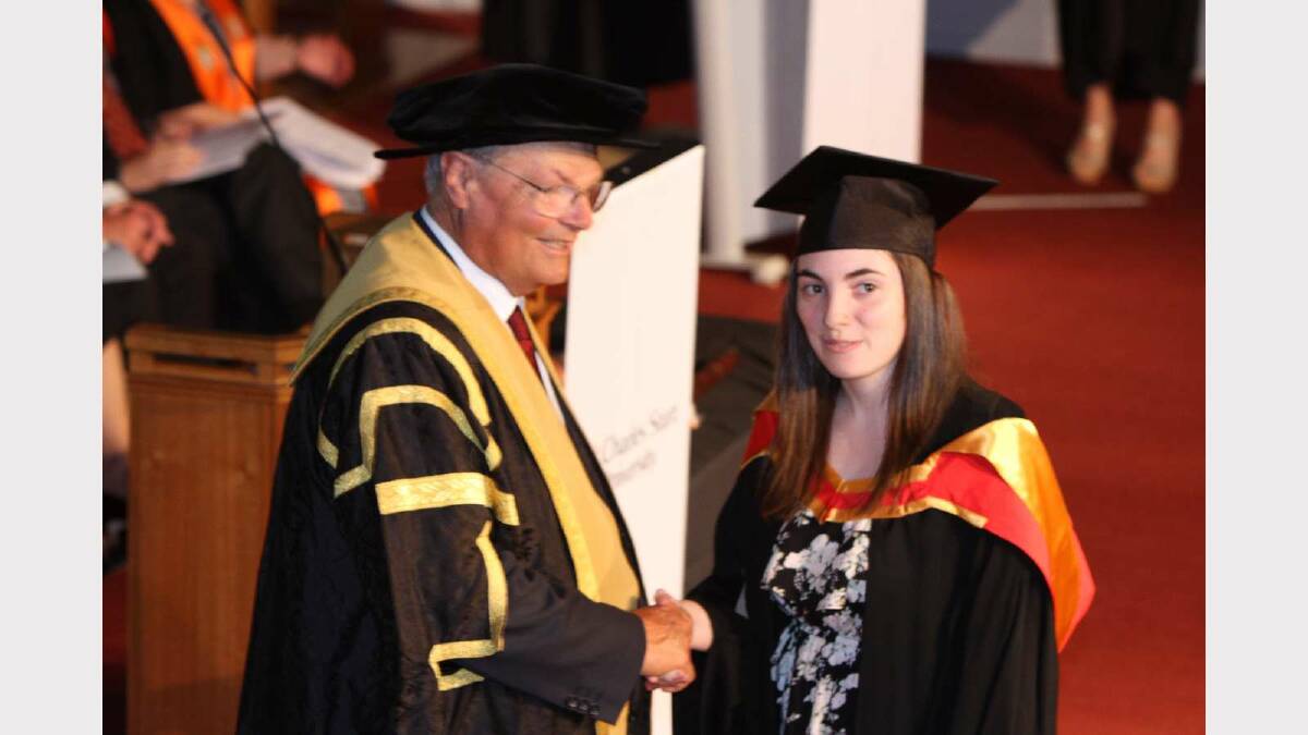 Graduating from Charles Sturt University with a Bachelor of Medical Radiation Science (Medical Imaging) is Emma Mohr. Picture: Daisy Huntly
