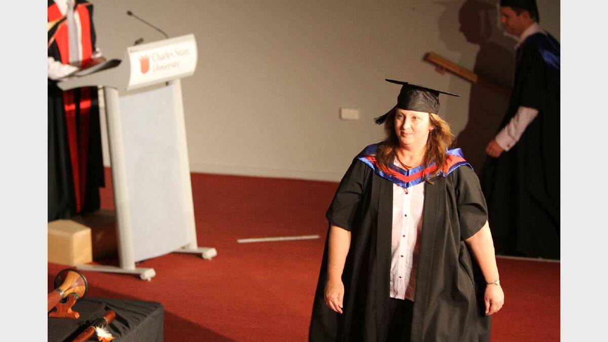 Graduating from Charles Sturt University with a Master of Business Administration is Sharon Gardam. Picture: Daisy Huntly