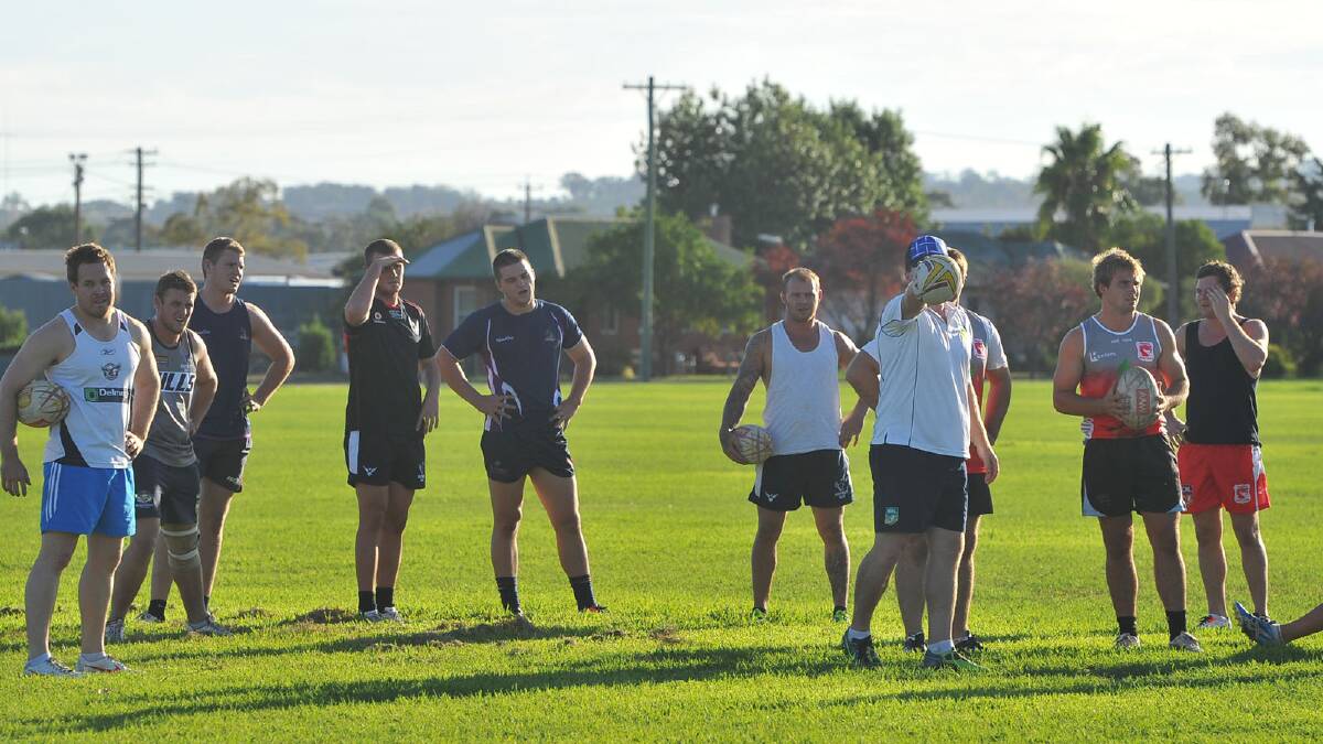 Group Nine All Stars at training on Tuesday ... Picture: Addison Hamilton