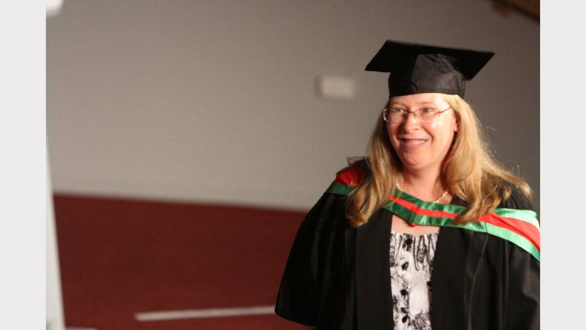 Graduating from Charles Sturt University with a Master of Information Studies is Eileen Smith. Picture: Daisy Huntly