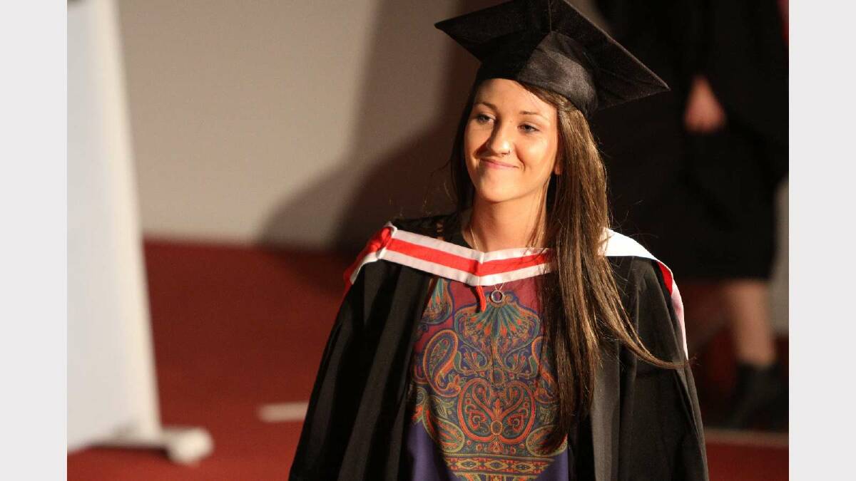 Graduating from Charles Sturt University with a Bachelor of Arts (Television Production) is Isobella Childs. Picture: Daisy Huntly