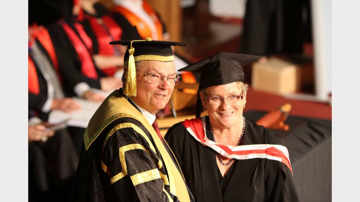 Graduating from Charles Sturt University with a Bachelor of Social Science (Social Welfare) is Maree McIntyre. Picture: Daisy Huntly