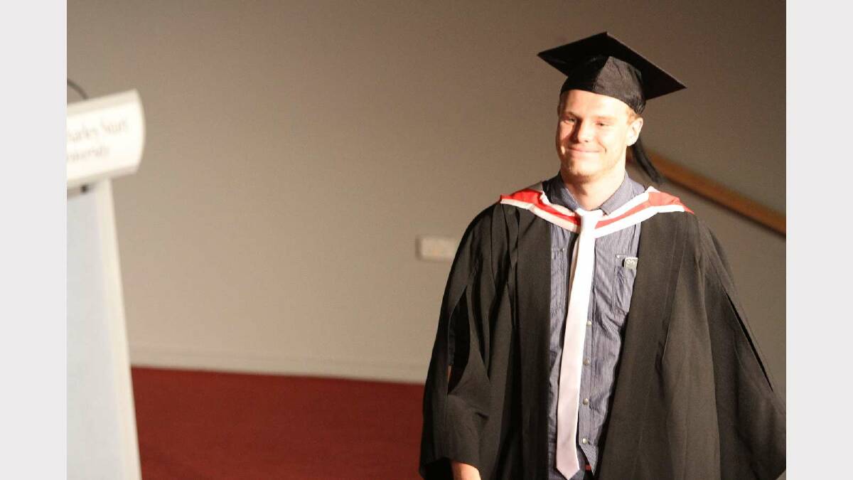 Graduating from Charles Sturt University with a Bachelor of Arts (Television Production) is Jack Walsh. Picture: Daisy Huntly