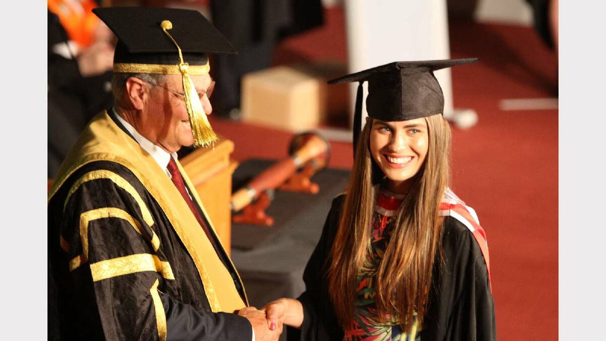 Graduating from Charles Sturt University with a Bachelor of Arts (Acting for Screen and Stage) is Phoebe Ashford. Picture: Daisy Huntly
