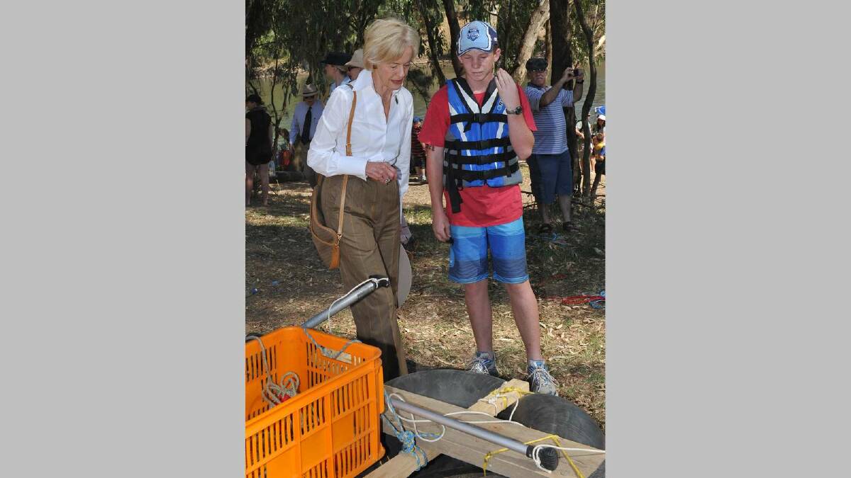 Gumi Races 2013 ... The Governor General discusses one of the gumis with entrant Adam Hawkins. Picture: Michael Frogley