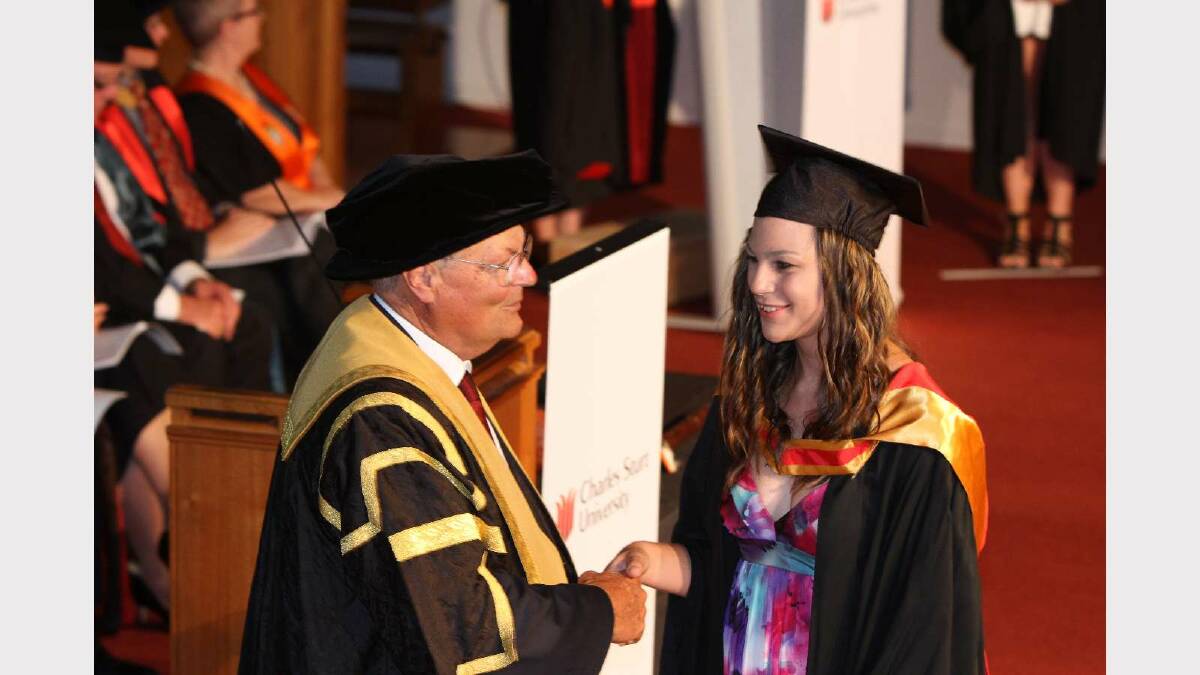 Graduating from Charles Sturt University with a Bachelor of Health Science (Nutrition and Dietetics) is Emma Kellond. Picture: Daisy Huntly