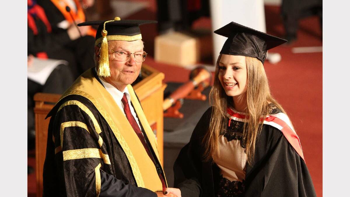 Graduating from Charles Sturt University with a Bachelor of Arts (Graphic Design) is Heidi Pellegrino. Picture: Daisy Huntly