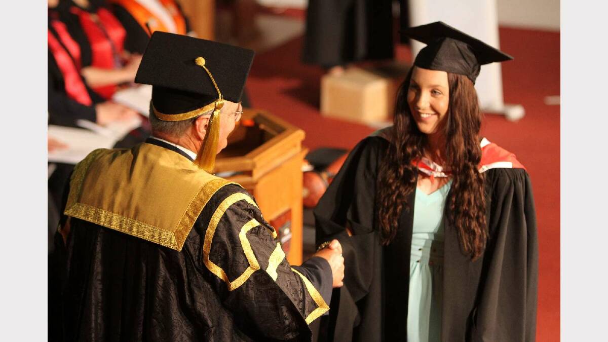 Graduating from Charles Sturt University with a Bachelor of Social Science (Social Welfare) is Rochelle Quinn. Picture: Daisy Huntly