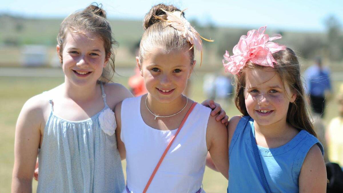 Amelia Leitner-Ford, Clementine Flanery and Lucy Foster. Picture: Jacinta Coyne