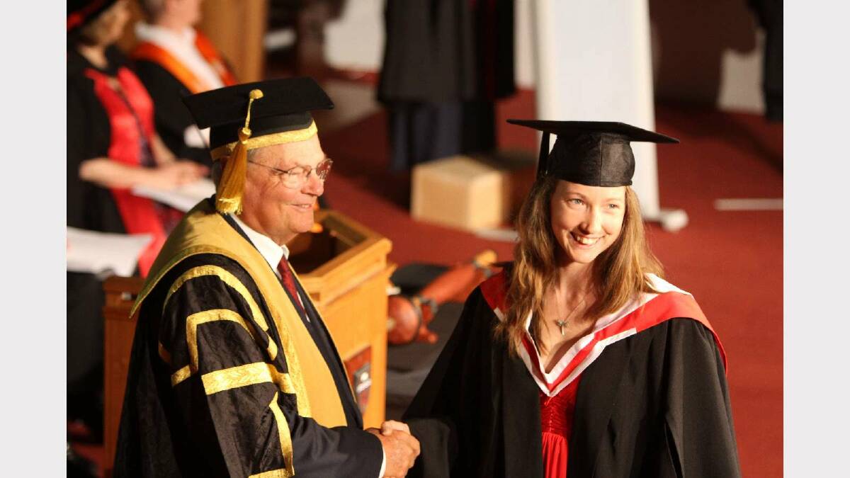 Graduating from Charles Sturt University with a Bachelor of Arts is Heather Shaw. Picture: Daisy Huntly