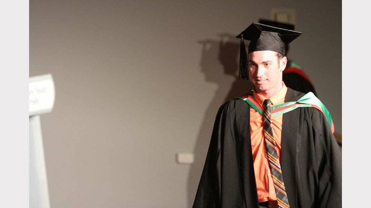 Graduating from Charles Sturt University with a Bachelor of Education (Primary) is Bradley Magill. Picture: Daisy Huntly
