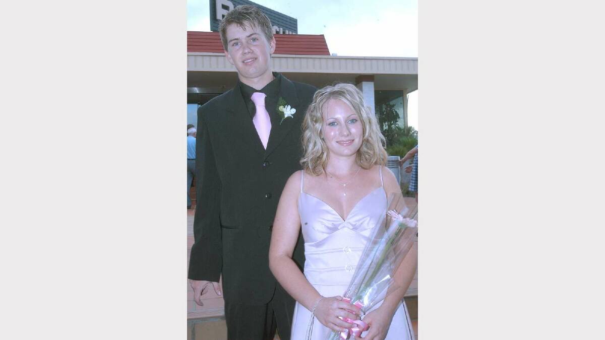 Matthew Raufers and Emma Leman at the Kooringal High School formal in 2004. Picture: Keith Wheeler