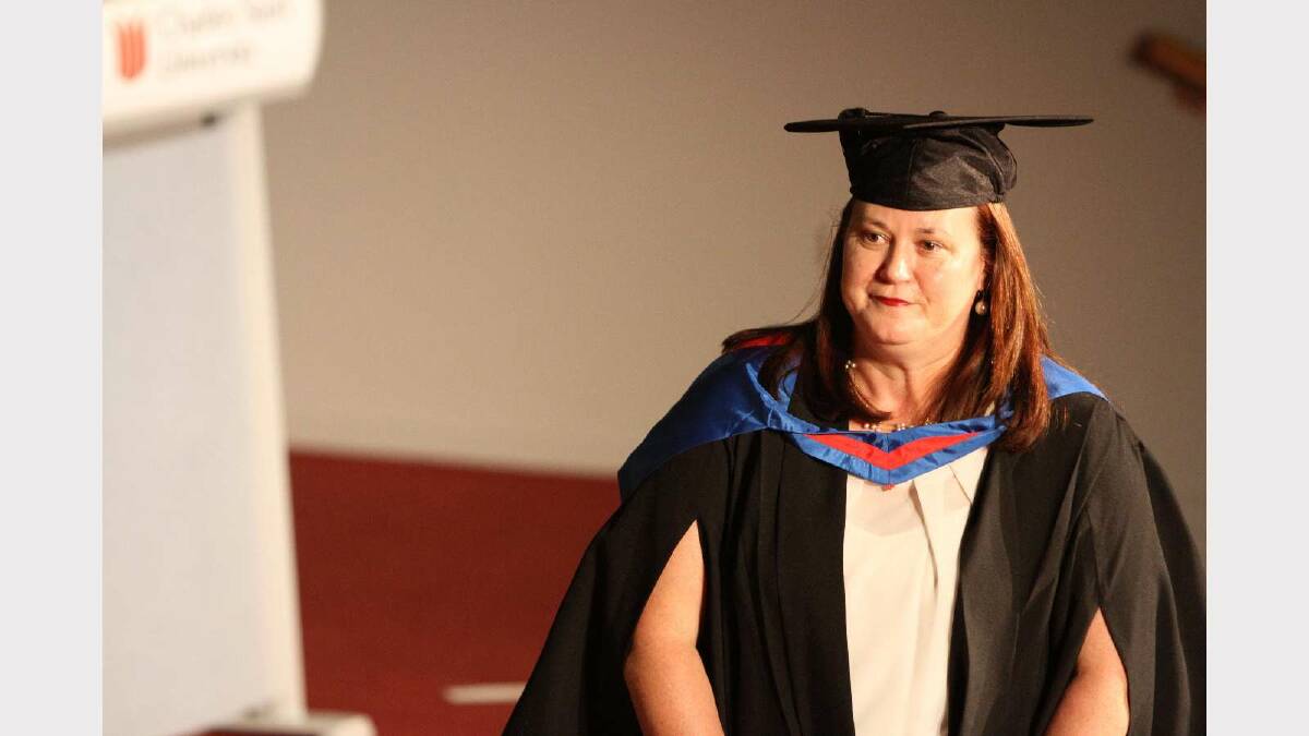Graduating from Charles Sturt University with a Graduate Certificate in Commerce is Patricia Hodgson. Picture: Daisy Huntly