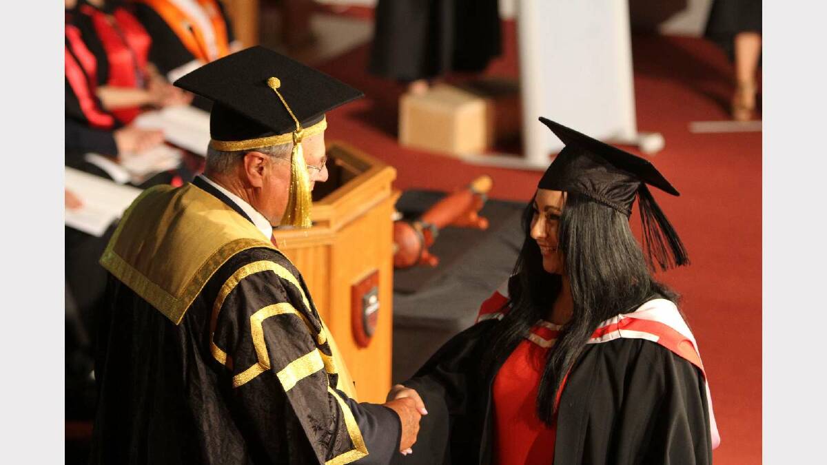 Graduating from Charles Sturt University with a Bachelor of Social Science (Social Welfare) is Sabine Graham. Picture: Daisy Huntly