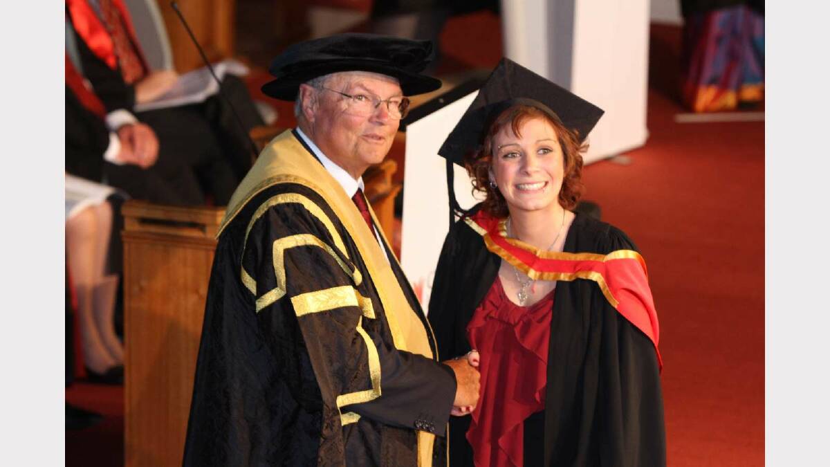 Graduating from Charles Sturt University with a Bachelor of Medical Science is Megan Harrison. Picture: Daisy Huntly
