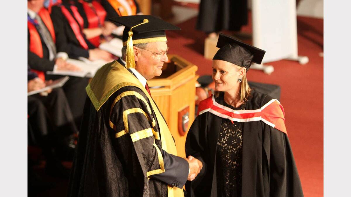 Graduating from Charles Sturt University with a Bachelor of Social Science (Social Welfare) is Kate Coulson. Picture: Daisy Huntly